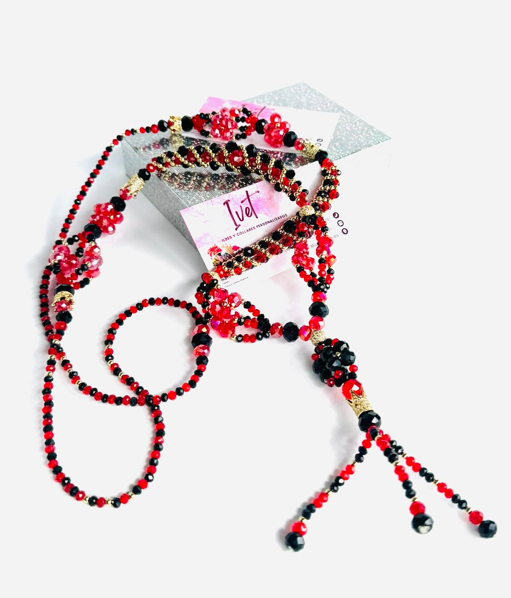 ✨ Juego de Collar y Pulsera de Eleguá – Protección, Caminos y Estilo ✨
