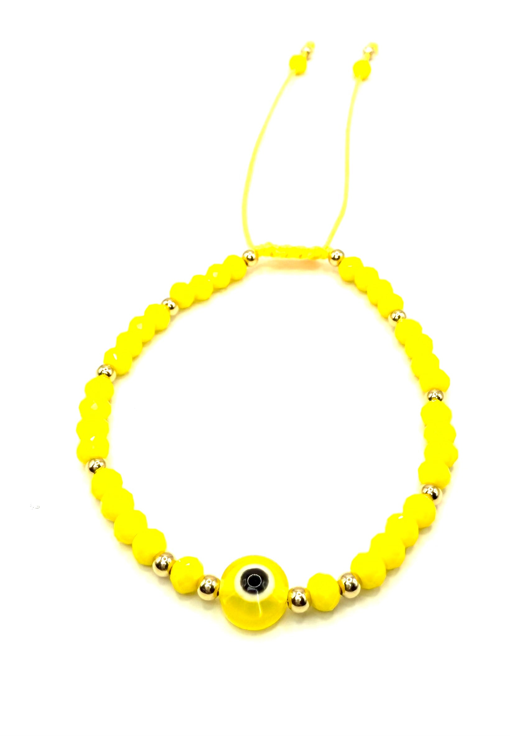 Pulsera de cuentas con Ojo Protector, pulsera ajustable de colores para hombre y mujer, amuleto contra el mal de ojo, joyería artesanal para regalo