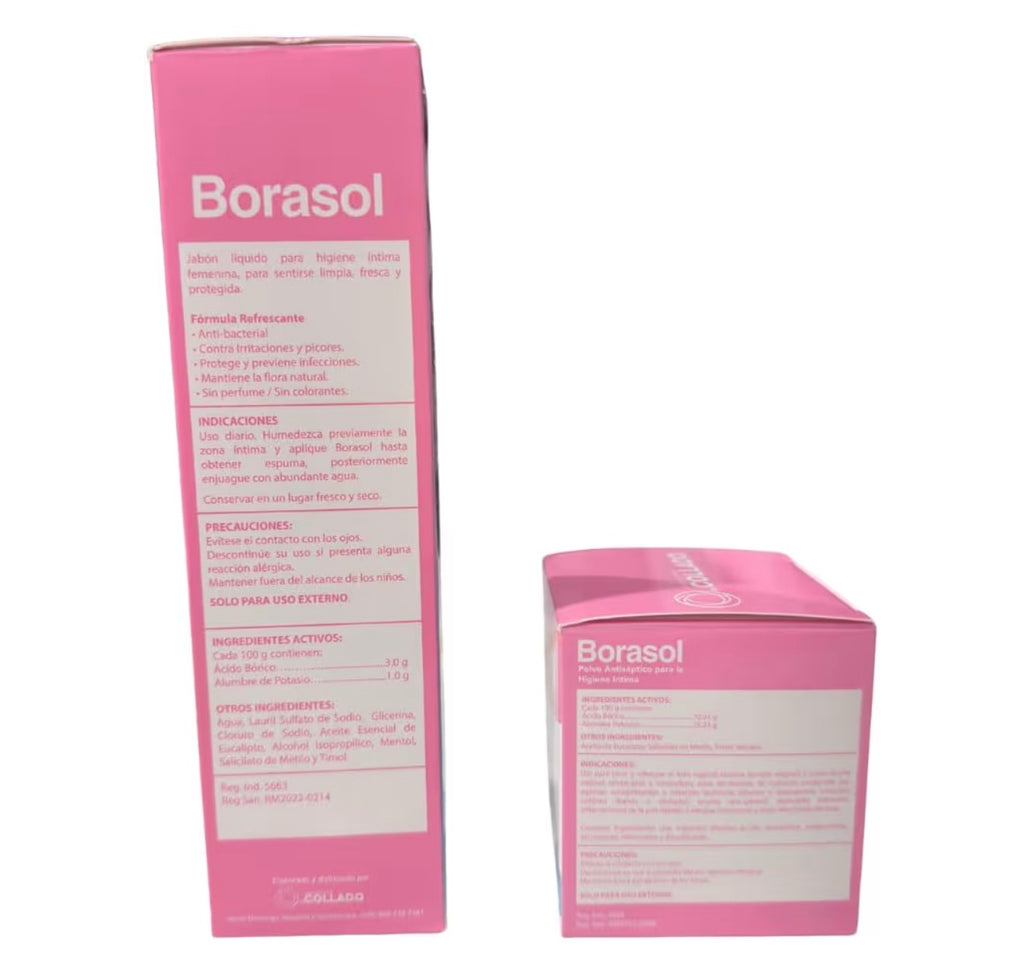 Borasol Kit de Higiene Íntima – Solución Líquida + Polvo (2 Piezas)