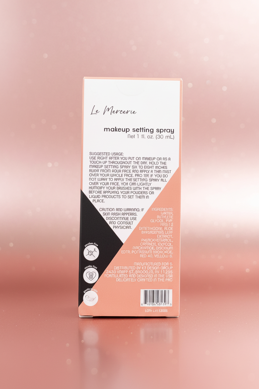 Le Mercerie Hydrating Glow Makeup Setting Spray | Fijador de Maquillaje de Larga Duración | Acabado Natural | 30 mL