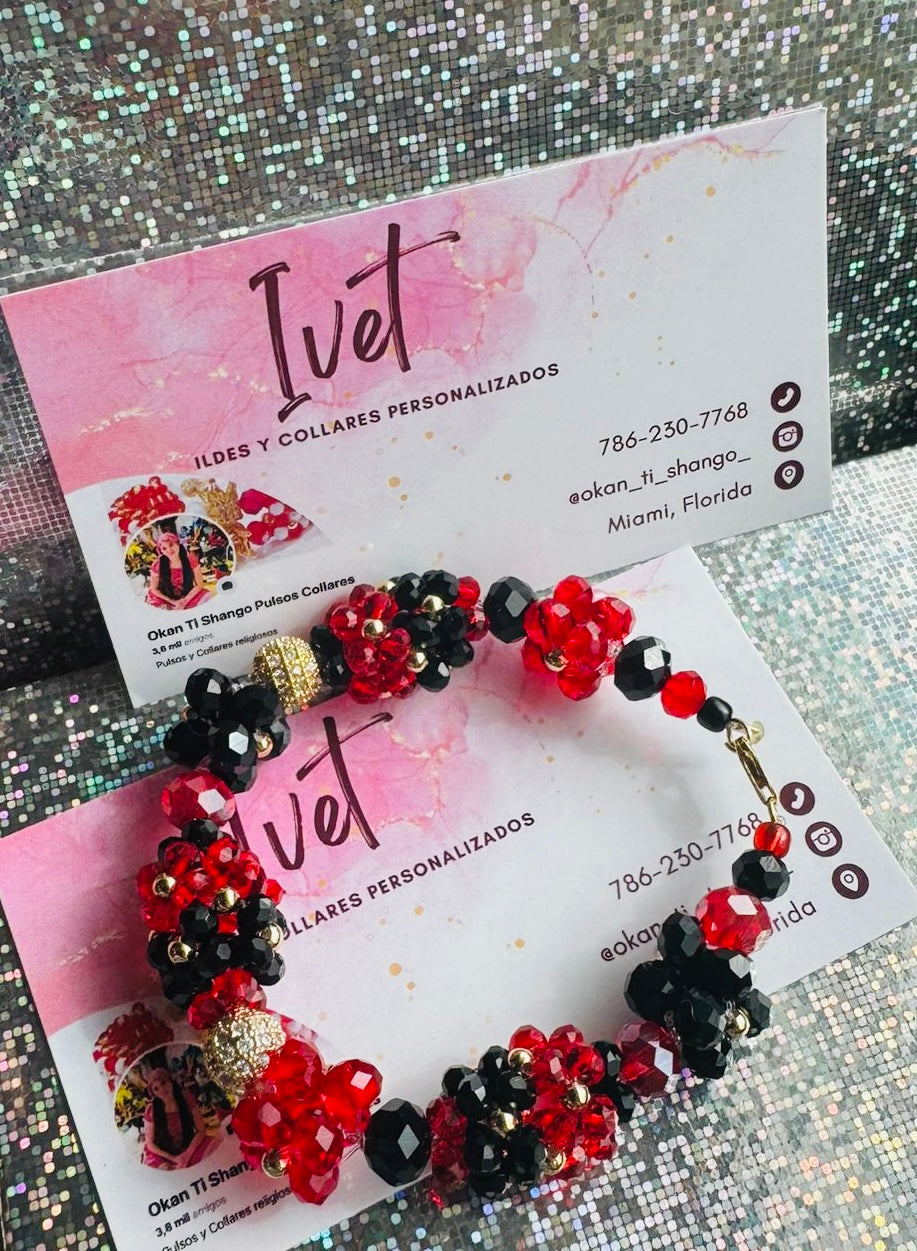 ✨ Juego de Collar y Pulsera de Eleguá – Protección, Caminos y Estilo ✨