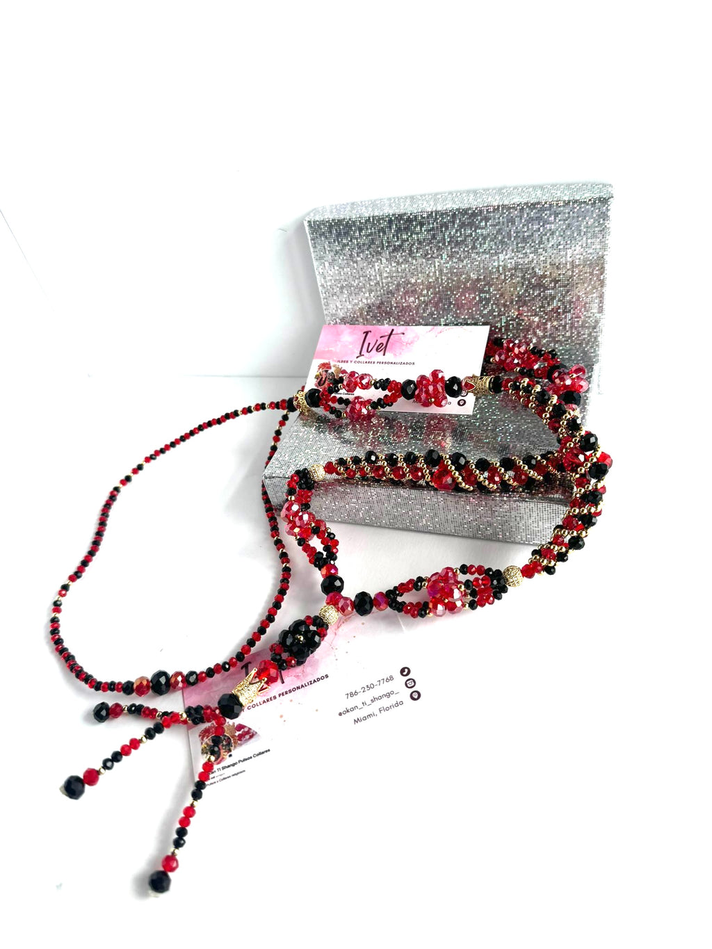✨ Juego de Collar y Pulsera de Eleguá – Protección, Caminos y Estilo ✨