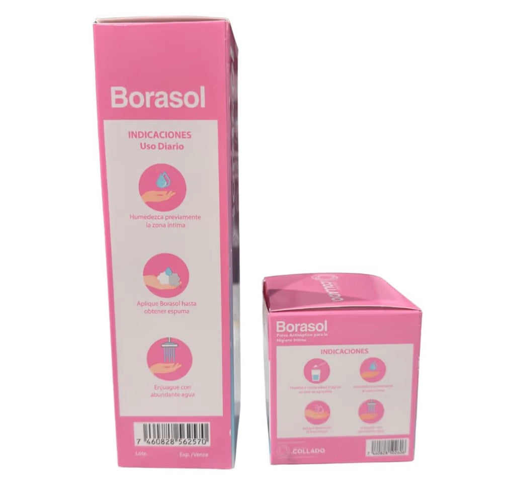 Borasol Kit de Higiene Íntima – Solución Líquida + Polvo (2 Piezas)