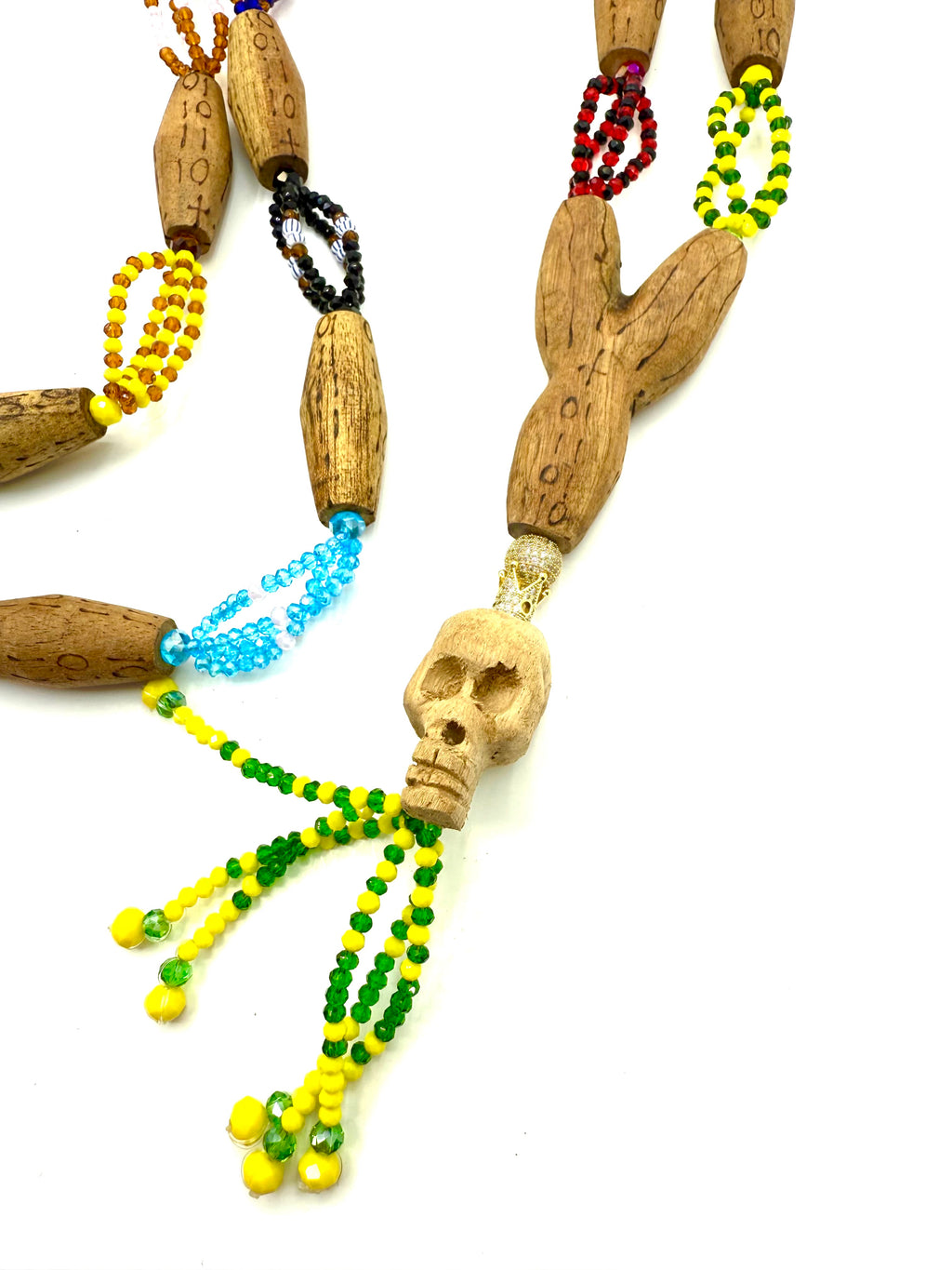 Collar Ogbe Yono – Amuleto Espiritual de Protección – Joyería Artesanal | Okan ti Shango