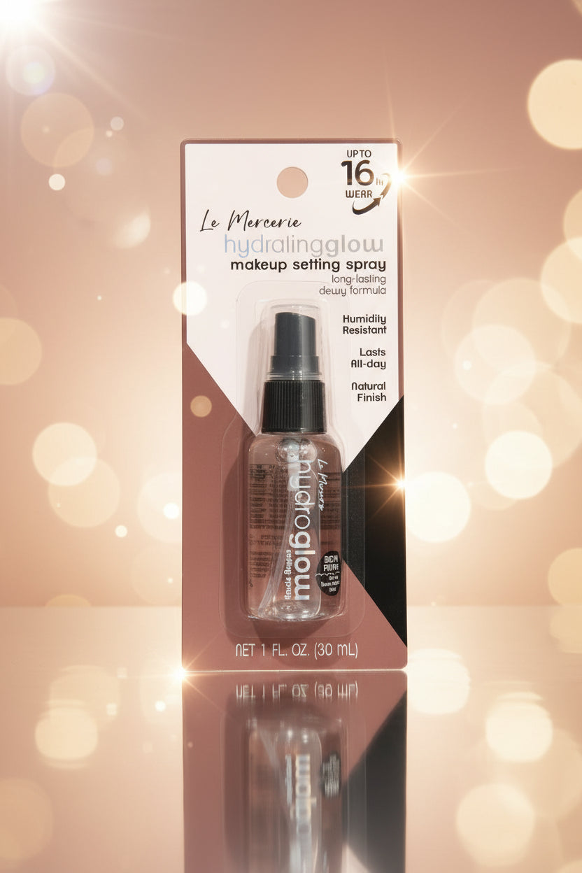 Le Mercerie Hydrating Glow Makeup Setting Spray | Fijador de Maquillaje de Larga Duración | Acabado Natural | 30 mL