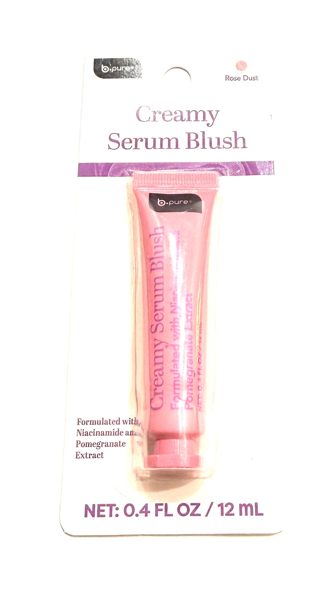 B.Pure Creamy Serum Blush Rose Dust | Rubor Líquido en Sérum con Niacinamida | 12 mL
