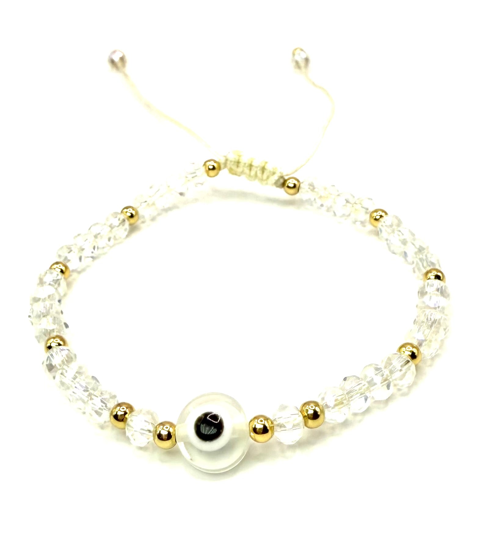 Pulsera de cuentas con Ojo Protector, pulsera ajustable de colores para hombre y mujer, amuleto contra el mal de ojo, joyería artesanal para regalo