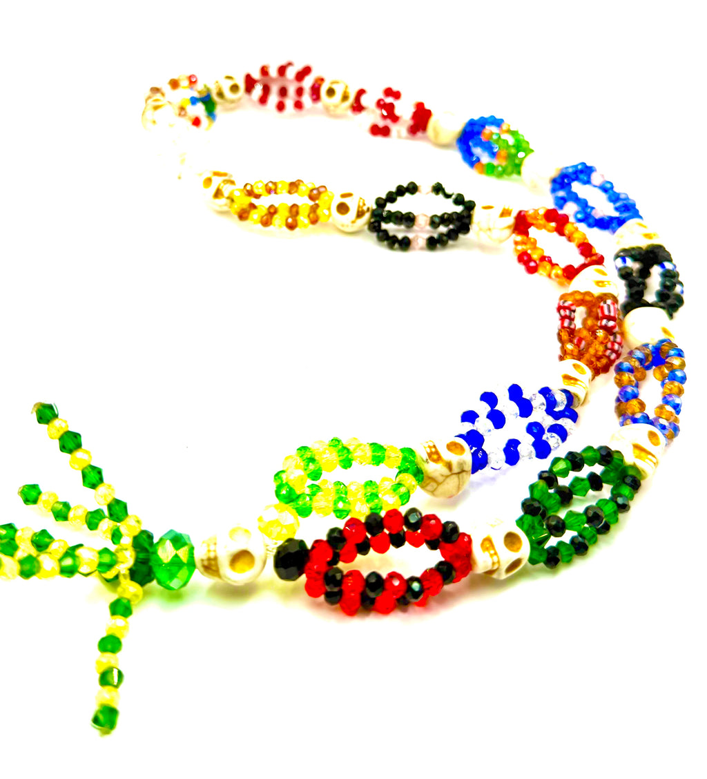 Collar pequeño  Ogbe Yono – Amuleto Espiritual de Protección – Joyería Artesanal | Okan ti Shango