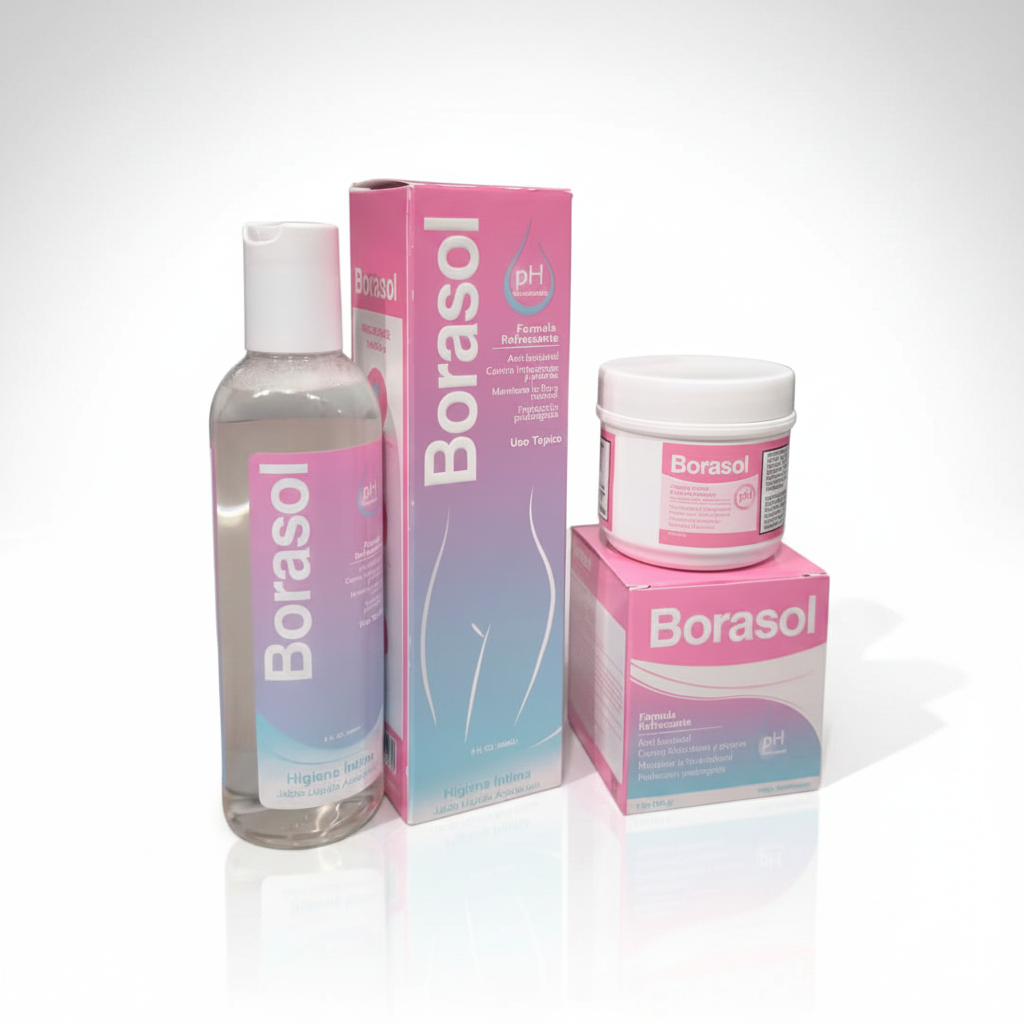 Borasol Kit de Higiene Íntima – Solución Líquida + Polvo (2 Piezas)