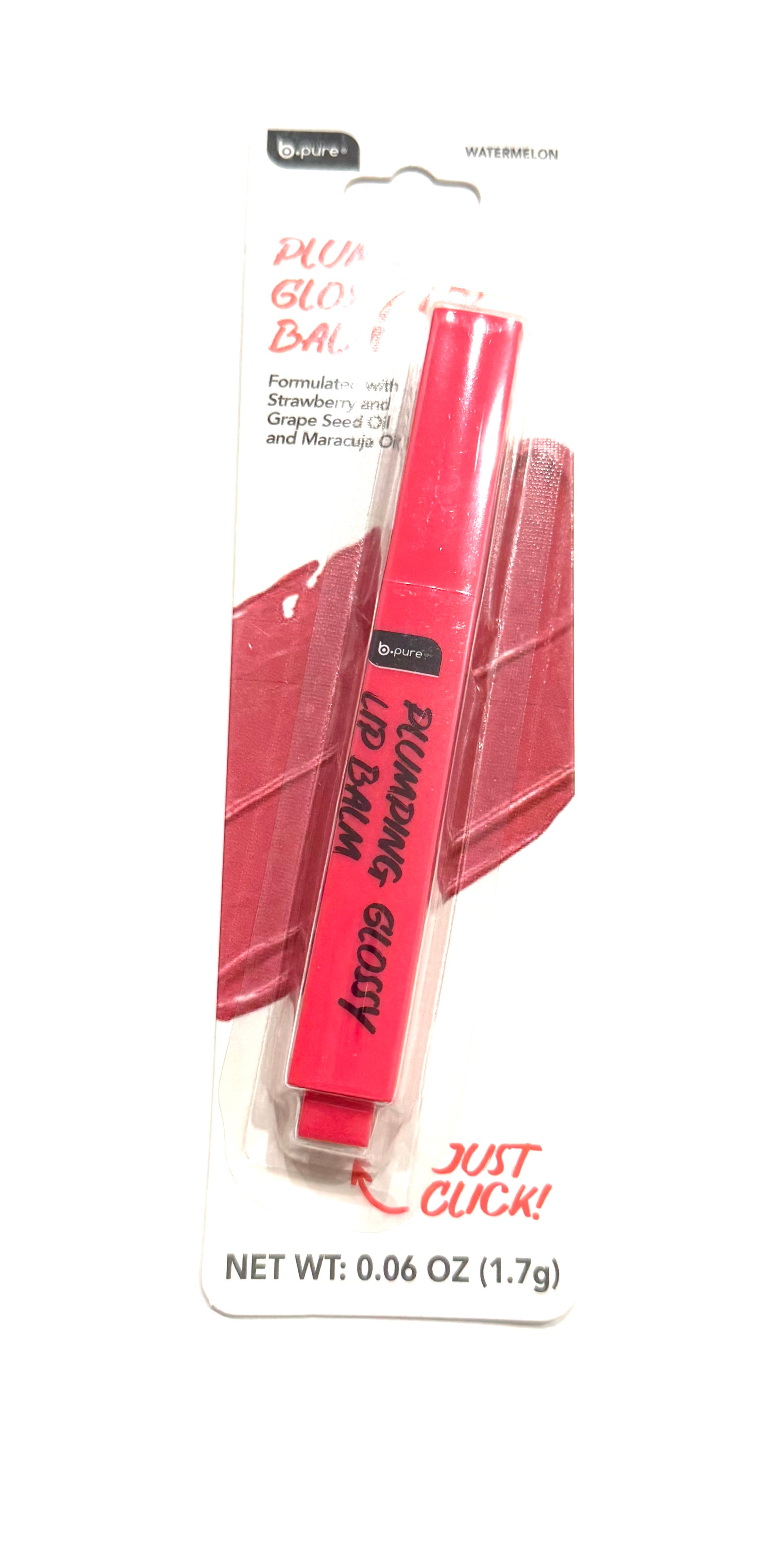 B.Pure Plumping Glossy Lip Balm Watermelon | Bálsamo Labial Voluminizador con Brillo | 1.7 g