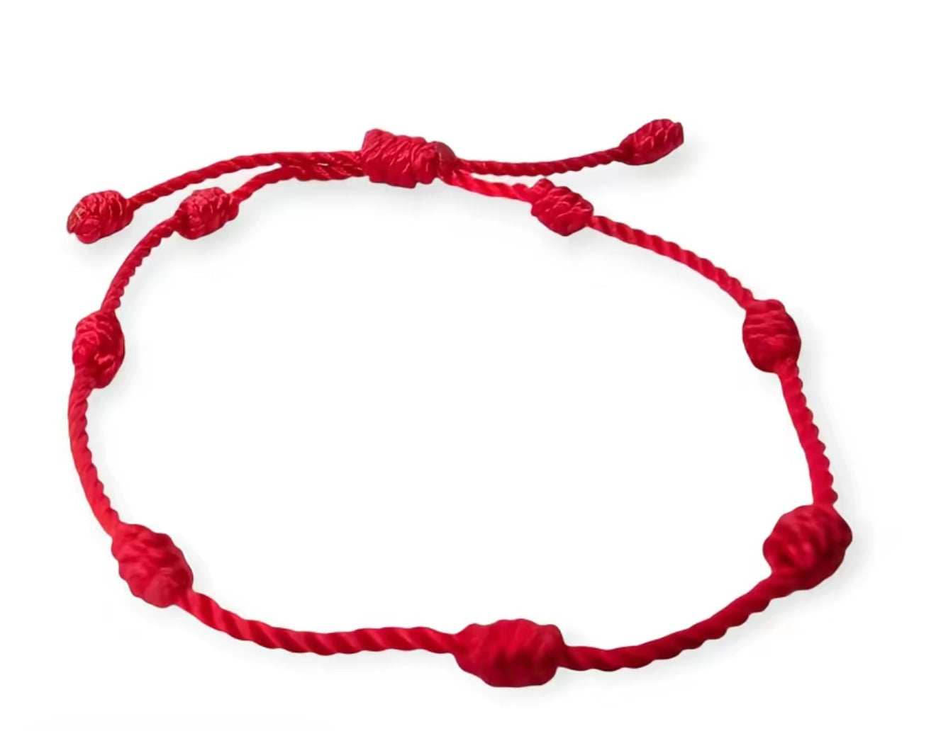 🔴 Pulsera Roja de 7 Nudos – Protección contra el Mal de Ojo y Energías Negativas