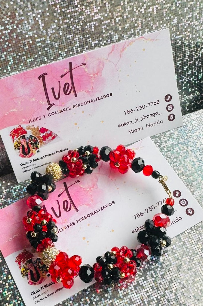 ✨ Juego de Collar y Pulsera de Eleguá – Protección, Caminos y Estilo ✨