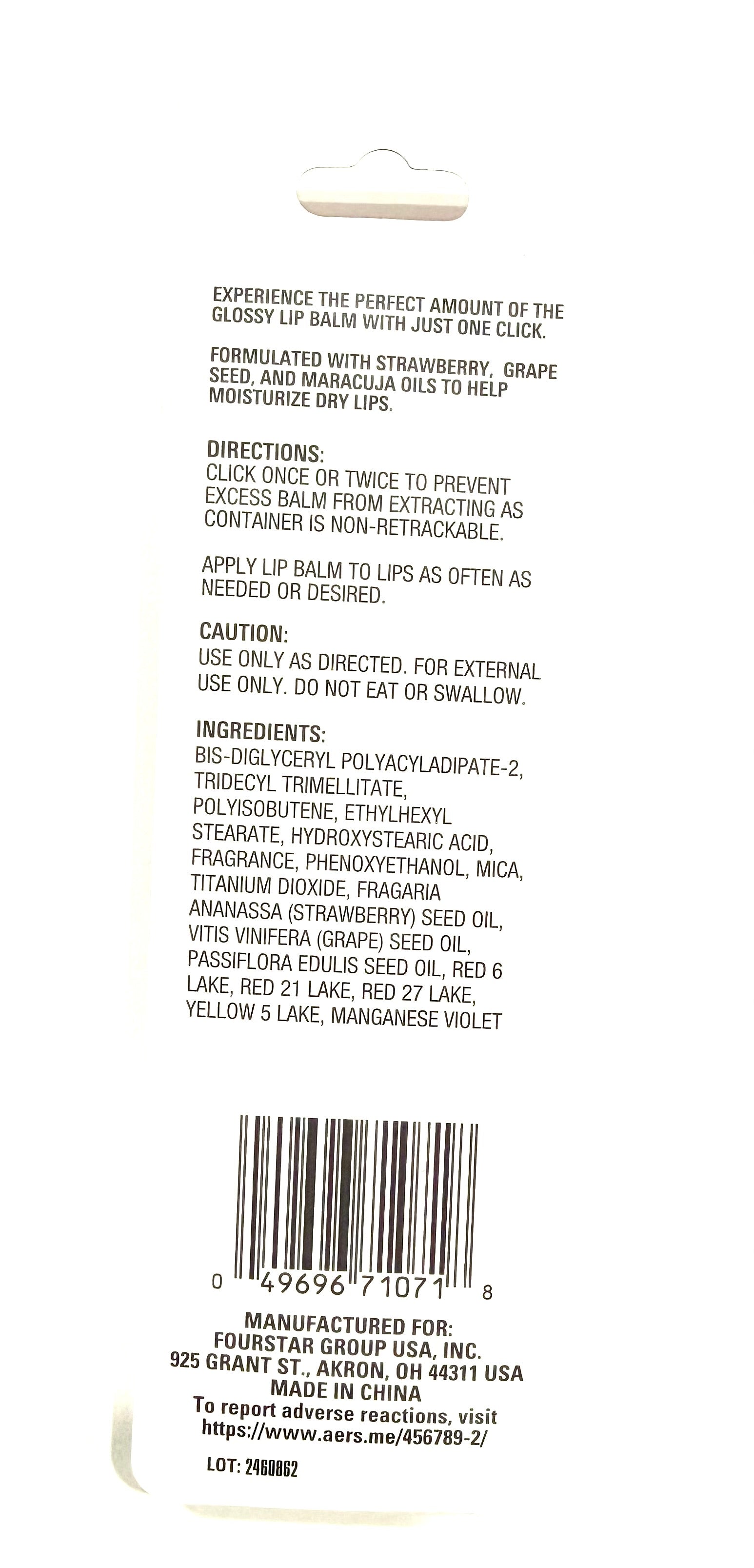 B.Pure Plumping Glossy Lip Balm Watermelon | Bálsamo Labial Voluminizador con Brillo | 1.7 g