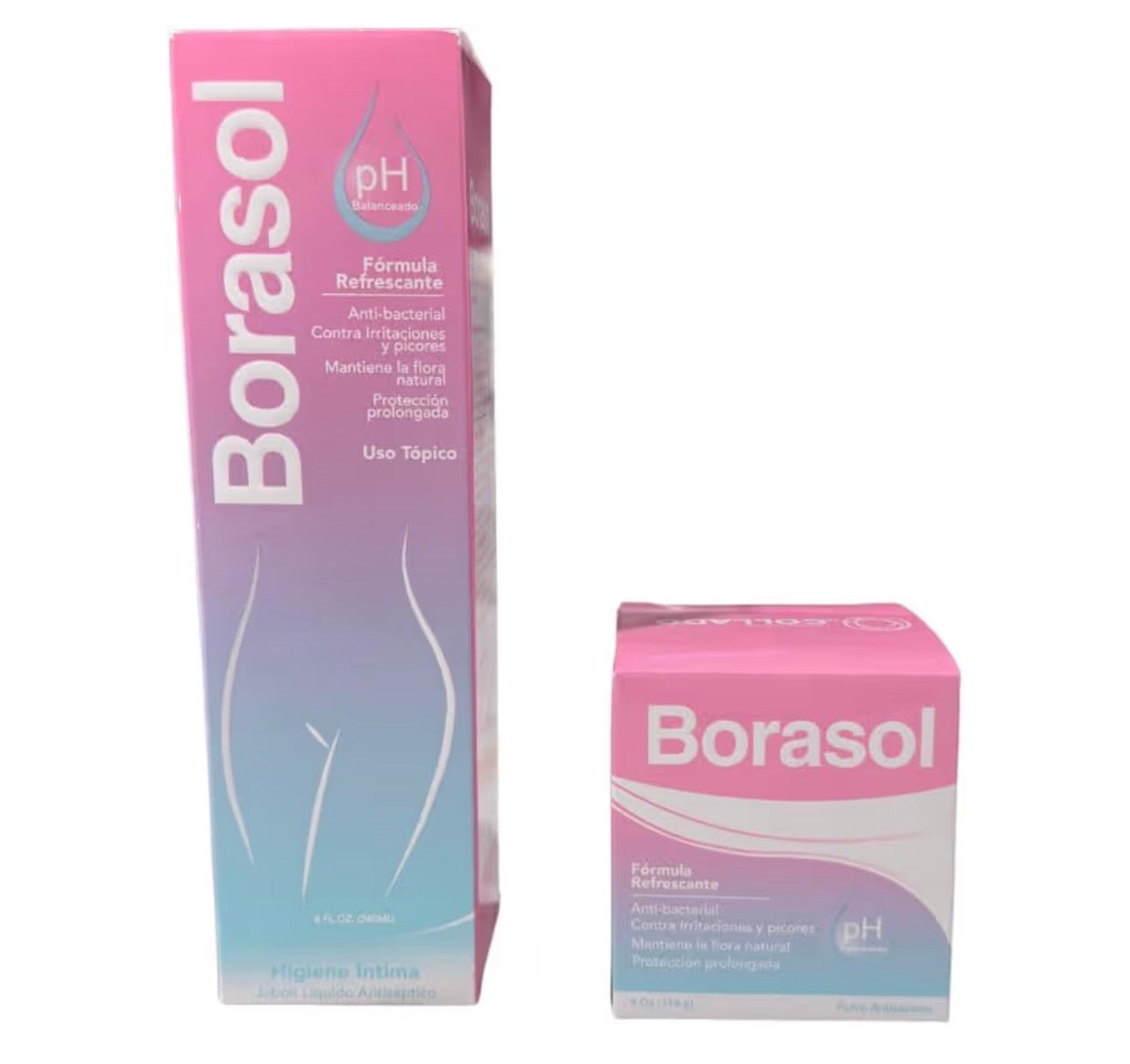 Borasol Kit de Higiene Íntima – Solución Líquida + Polvo (2 Piezas)