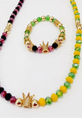 Collar mitad de Orula y mitad de su santo